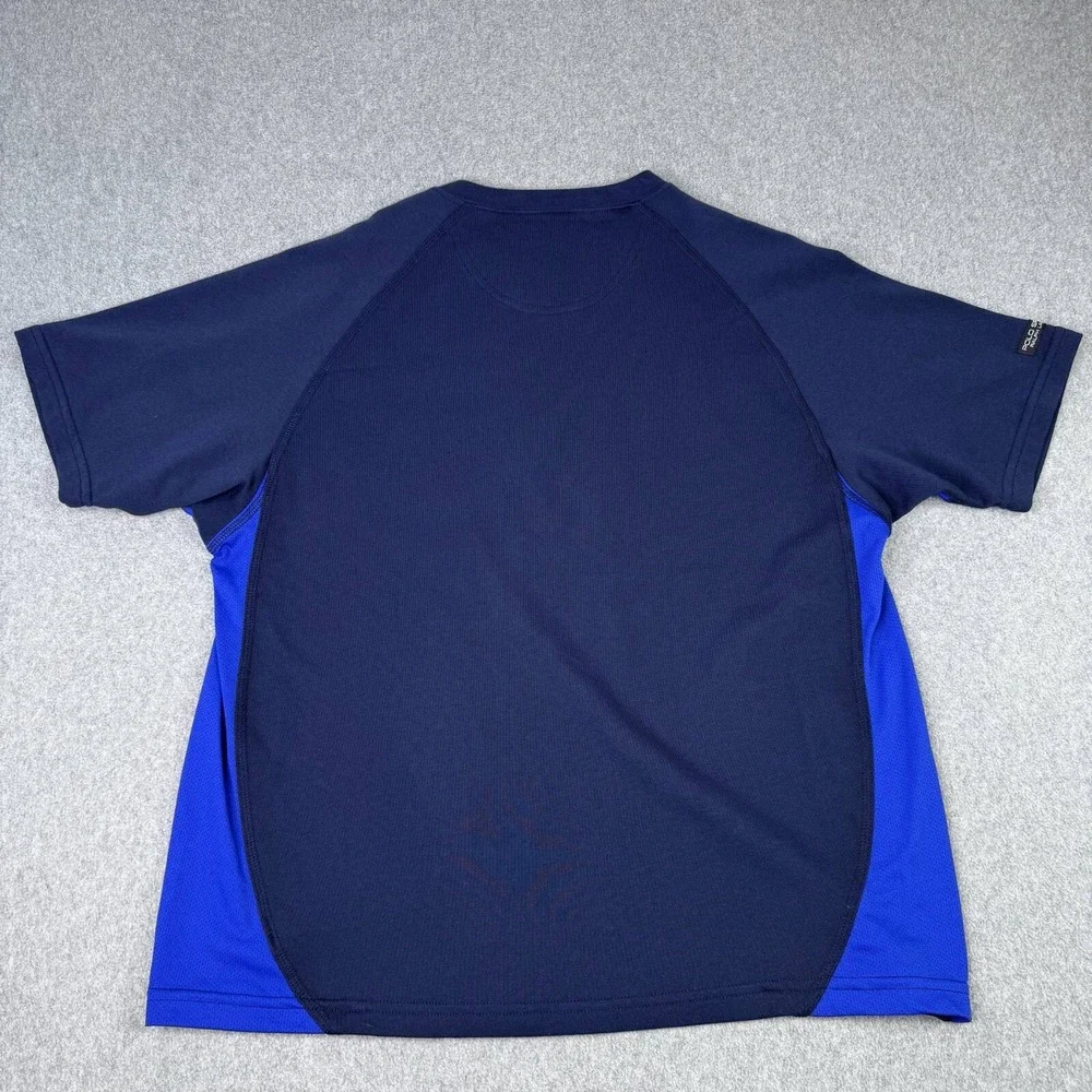 VTG POLO SPORT Ralph Lauren‎ Technologies Spell Out Performance Shirt Navy Sz M